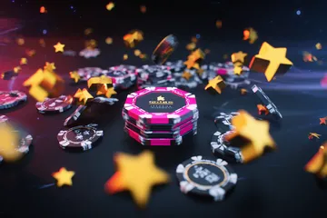 Một cô gái mỉm cười bên cạnh các máy slot sáng rực với biểu tượng may mắn, thể hiện danh mục slot nổi bật của KL555.